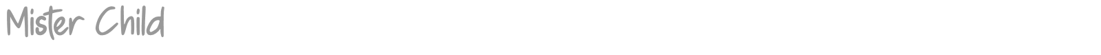 Mister Child font preview